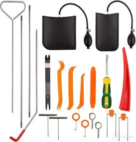 img 4 attached to 🛠️ Ultimate 24PCS Car Tool Kit: Mtanlo Long Reacher, Air Wedge Pump, Non Marring Wedge