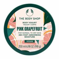 body shop йогурт для тела с розовым грейпфрутом, 6,91 унции - питательное увлажняющее средство для гладкой кожи логотип