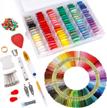 364-pack embroidery and friendship bracelet floss kit with 200 vibrant colors and cross stitch tools by inscraft - perfect for embroidery, cross stitching, and bracelet stringing logo
