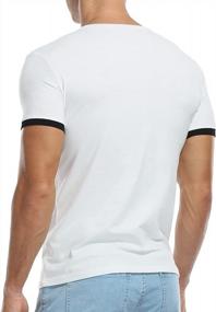 img 1 attached to KUYIGO Mens Long Sleeve Henleys T-Shirts Buttons Placket Plain Cotton Shirts