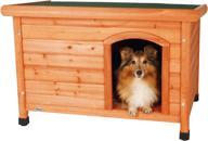 enhanced seo: trixie natura classic outdoor dog house with weatherproof finish and elevated floor logo