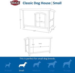 img 3 attached to Enhanced SEO: TRIXIE Natura Classic Outdoor Dog House with Weatherproof Finish and Elevated Floor