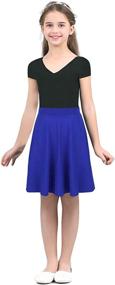 img 1 attached to 👗 Classical Pleated Uniform Bowknot Skirts & Skorts for Girls' Clothing - by Freebily