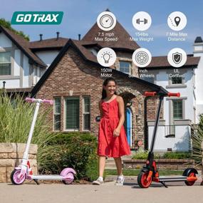 img 2 attached to Kids Electric Scooter - Gotrax GKS Plus 6-12, 7 Miles Range & 7.5Mph Speed, UL2272 Certified!