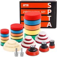 🚗 complete spta 29pcs drill buffing pad detail polishing kit for car sanding, polishing, waxing, sealing glaze logo