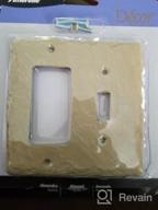 img 1 attached to Amerelle Almond Faux Slate Single Toggle/Single Duplex Resin Wallplate review by Van Masterson