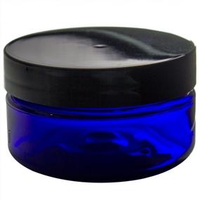 img 3 attached to 2 Oz Low Profile Refillable Plastic Jars With Black Lids (BPA Free) - 6 Pack