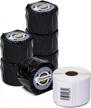 6-roll officesmartlabels multipurpose labels compatible with 30334 - 2-1/4" x 1-1/4", 1000 labels per roll logo