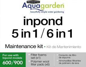 img 2 attached to Pennington Aquagarden , Pond Filter For Ponds , Foam Filter Set , Polymer Wool Filter Pads , Pond Maintenance Kit , Suitable For Inpond 5 In 1 600 Gallon Model, White, Large (Fit 600)