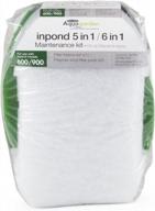 pennington aquagarden , pond filter for ponds , foam filter set , polymer wool filter pads , pond maintenance kit , suitable for inpond 5 in 1 600 gallon model, white, large (fit 600) logo