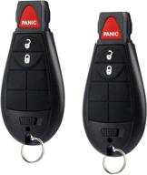 🔑 2013-2018 jeep cherokee/ram pickup key fob gq4-53t: set of 2, keyless entry remote smart key логотип