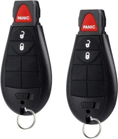 img 4 attached to 🔑 2013-2018 Jeep Cherokee/Ram Pickup Key Fob GQ4-53T: Set of 2, Keyless Entry Remote Smart Key