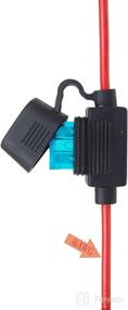 img 1 attached to 🔌 CUZEC 1FT/0.3m 16AWG Ring Terminal to SAE Harness Quick Connect/Disconnect Assembly with 15A Fuse (CU10290B): Efficient Power Connection Solution