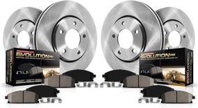 img 3 attached to 🔥 Enhanced Performance Brake Kit - Power Stop KOE1915 Autospecialty Front and Rear Replacement Brake Set with OE Brake Rotors & Ceramic Brake Pads