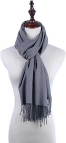 img 2 attached to Versatile Oversized Cashmere Blanket Tassels Women's Accessories via Scarves & Wraps