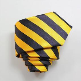 img 1 attached to Upgrade Your Style With Secdtie'S Classic Striped Skinny Necktie In 10 Vibrant Colors