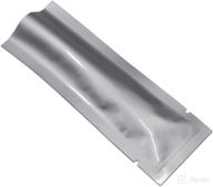 small 100 pcs coffee food storage heat sealable mylar foil bags - 1.37x3.3 inches - ideal for sampling & packaging логотип