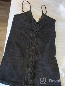 img 7 attached to Покажите свой стиль с сексуальным джинсовым солнечным платьем для женщин от Chouyatou на вечеринках и в клубах.
