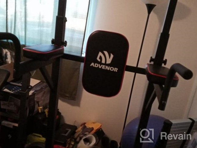 img 1 attached to 🏋️ ADVENOR Home Gym Power Tower Dip Station Pull Up Bar: Ultimate Strength Training Workout Equipment review by Adam Hogan