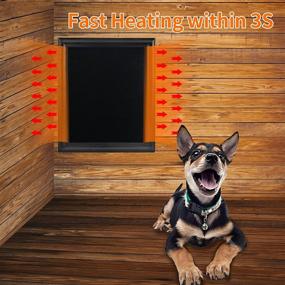 img 1 attached to 🔥 U-Pick Heated Dog House Heater for Furnace-like Comfort