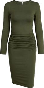 img 4 attached to Missufe Womens Sleeve Sundress Bodycon Women's Clothing via Suiting & Blazers