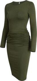 img 2 attached to Missufe Womens Sleeve Sundress Bodycon Women's Clothing via Suiting & Blazers