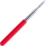 telescopic classroom pointer for teachers and students - extendable hand pointer stick for whiteboard presentations and lectures - retractable pointer for kids and adults (red) logo