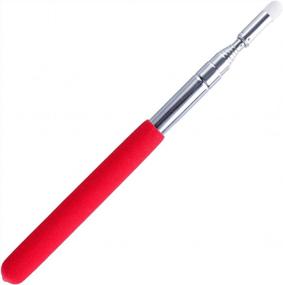 img 4 attached to Telescopic Classroom Pointer For Teachers And Students - Extendable Hand Pointer Stick For Whiteboard Presentations And Lectures - Retractable Pointer For Kids And Adults (Red)