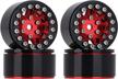red metal beadlock wheels rims for 1/18 trx4m, 1/24 axial scx24 deadbolt rc crawler car upgrades accessories - injora 1.0 logo