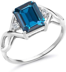 img 4 attached to Gem Stone King Engagement Available Women's Jewelry ~ Wedding & Engagement