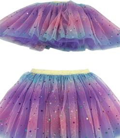 img 1 attached to 🦋 Girls' Clothing and Skirts & Skorts: Colorful Butterfly Headband Dressing Bow