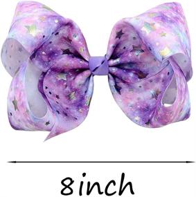 img 2 attached to 🦋 Girls' Clothing and Skirts & Skorts: Colorful Butterfly Headband Dressing Bow