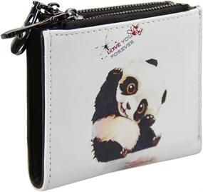 img 2 attached to Cartoon Leather Bi Fold Holders Pouches Women's Handbags & Wallets in Wallets