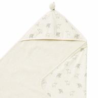 pehr designs little lamb hooded towel, light grey logo