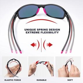 img 3 attached to Polarized UV Protection Sunglasses For Men Women | RIVBOS RB833 Sports Fishing Driving Cycling Shades