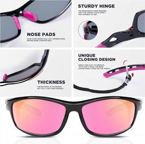 img 2 attached to Polarized UV Protection Sunglasses For Men Women | RIVBOS RB833 Sports Fishing Driving Cycling Shades