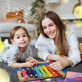 img 1 attached to Детские музыкальные игрушки для малышей 1-3 лет - набор барабанных перкуссионных инструментов, подарки для девочек 6, 12, 18, 7, 8, 9, 10 месяцев