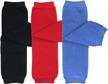 bowbear baby leg warmers 3-pair: solid colors for comfort and style logo