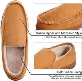 img 2 attached to Comfortable And Durable Men'S Memory Foam Slippers With Non-Slip Sole For Indoor And Outdoor Use
