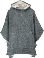 stormy kromer adventurer poncho - cold weather women’s outdoor sweater logo