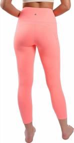 img 1 attached to Squat-Proof Yoga Capri Leggings W/ Side Pockets For Women | Yogalicious High Waist