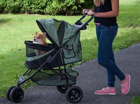img 4 attached to Pet Gear Stroller Zipperless Removable Cats