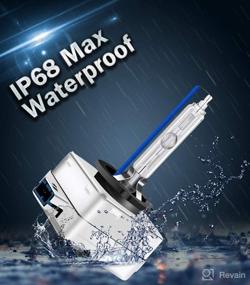 img 2 attached to 🔦 DZG D8S Xenon Headlight Bulbs: 25W 12V Car Headlamp, 8000K Ice Blue, Pack of 2