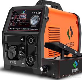 img 4 attached to 🔥 HITBOX 50A Plasma Cutter Welder Combo: 4 in 1 110V/220V 200A HF Pulse TIG Welder, Stick ARC MMA Welder - Multifunction Cutting & Welding Machine with Foot Pedal (CT520)