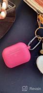 img 1 attached to Protective Silicone Case For Apple AirPods Pro 2019 - Shockproof Cover With Keychain For Aqua- Colored Hamile-AirPods Compatibility review by Marc Salem