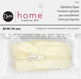 img 4 attached to 30-Inch Cream Nylon Upholstery Zipper By Dritz Home – High-Quality And Durable