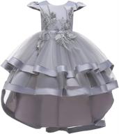 hihcbf princess wedding pageant birthday girls' clothing via dresses логотип