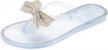 👡 luffymomo rhinestone flip flops for women - beach ready flat thong sandals logo