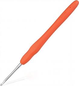 img 4 attached to Крючок 2,5 мм, эргономичная ручка для артритных рук, удлиненные спицы для начинающих и пряжа для вязания (2,5 мм)