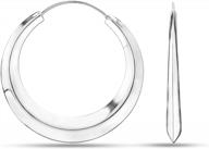 lecalla большие серьги-кольца с родиевым напылением и украшениями из драгоценных камней - легкие женские модные аксессуары логотип